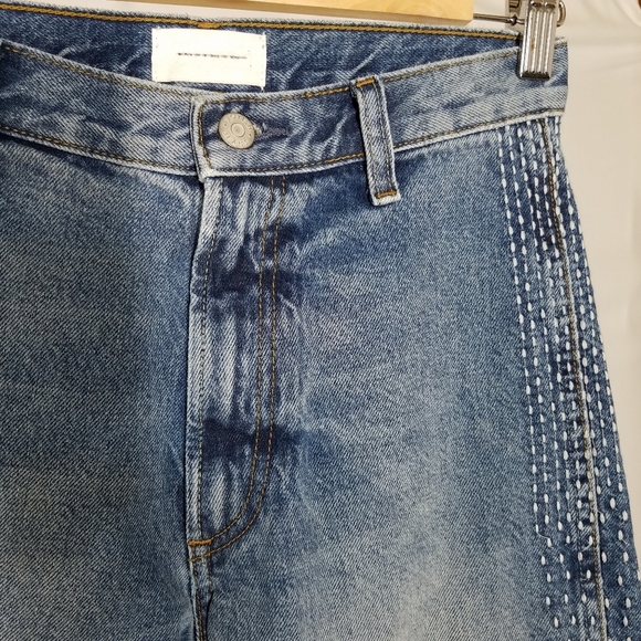 Boyish Jeans 24 Kirby Straight Midrise Embroidered Seam Stitched Rigid Denim - Picture 10 of 10